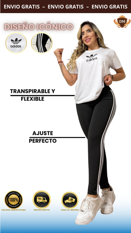 Conjunto Leggins Adidas flor